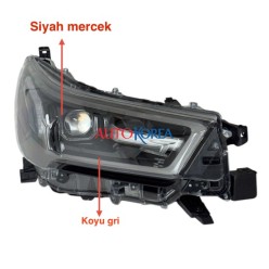 Toyota Far Hılux Revo 21-24 Sağ (Mercekli/İçi Koyu Grisiyah Mercek)/(Hılux Yazılı-ınvıncıble) 81110-0KK90
