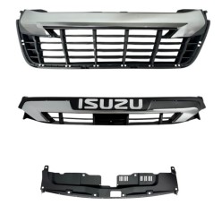 Isuzu Panjur D-max 20-22 Ön (Krom/Siyah) UNI-15905