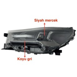 Toyota Far Hılux Revo 21-24 Sol (Mercekli/İçi Koyu Gri/Siyah Mercek)/(Hılux Yazılı-ınvıncıble) 81150-0KK90